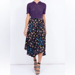 LHD French Riviera Midi silk skirt